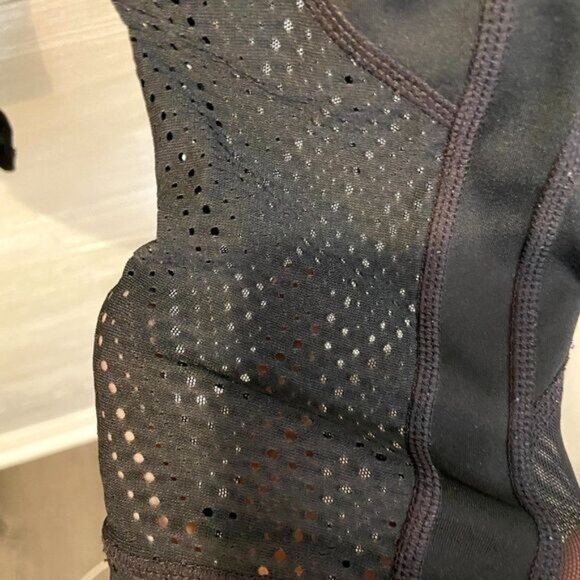 Athleta Workout Mesh Leggings Pockets Yoga Pants 4 Way Stretch Leggings - Picture 5 of 9